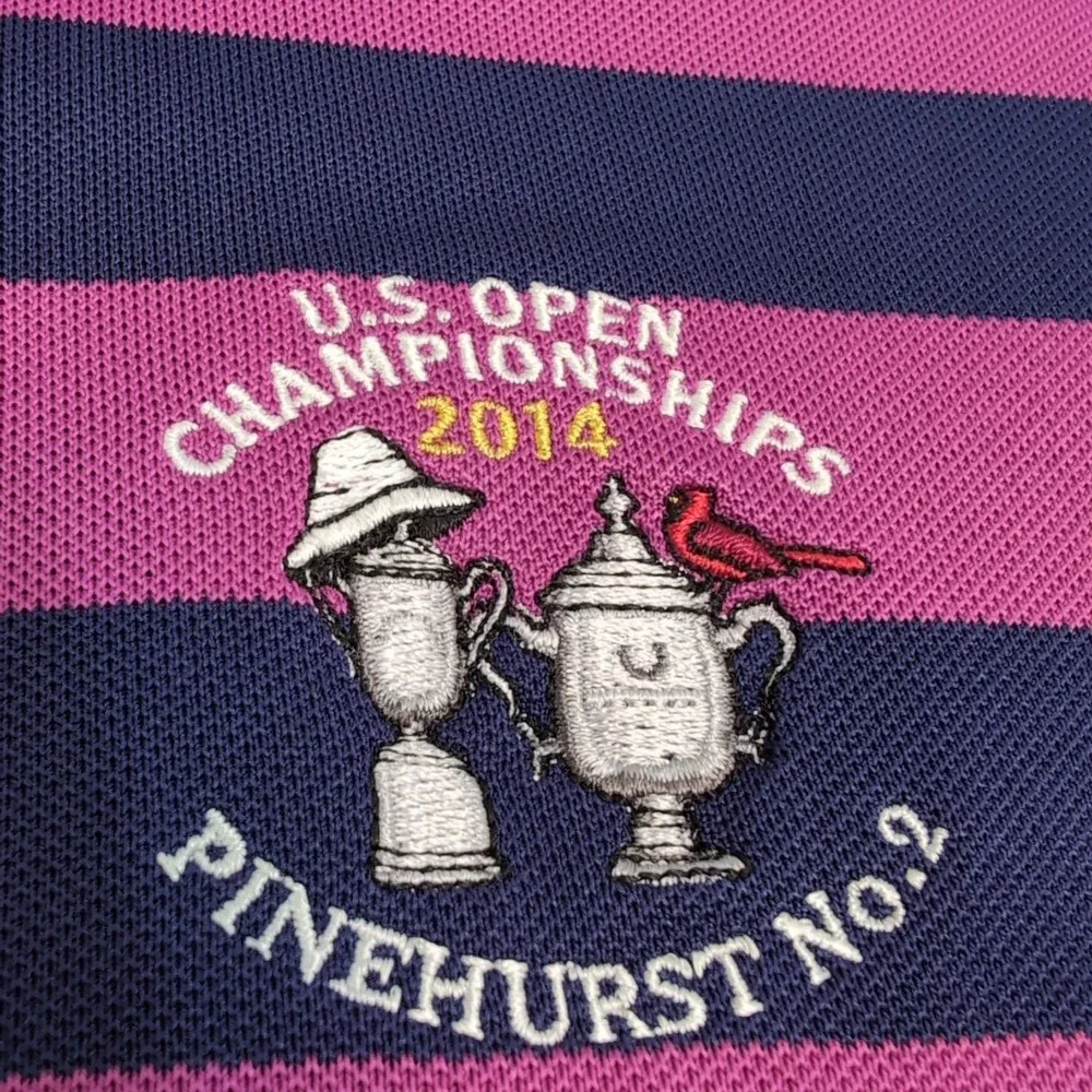 RLX Ralph Lauren Polo Shirt Men L S/S Golf US Open Championships Pinehurst No. 2